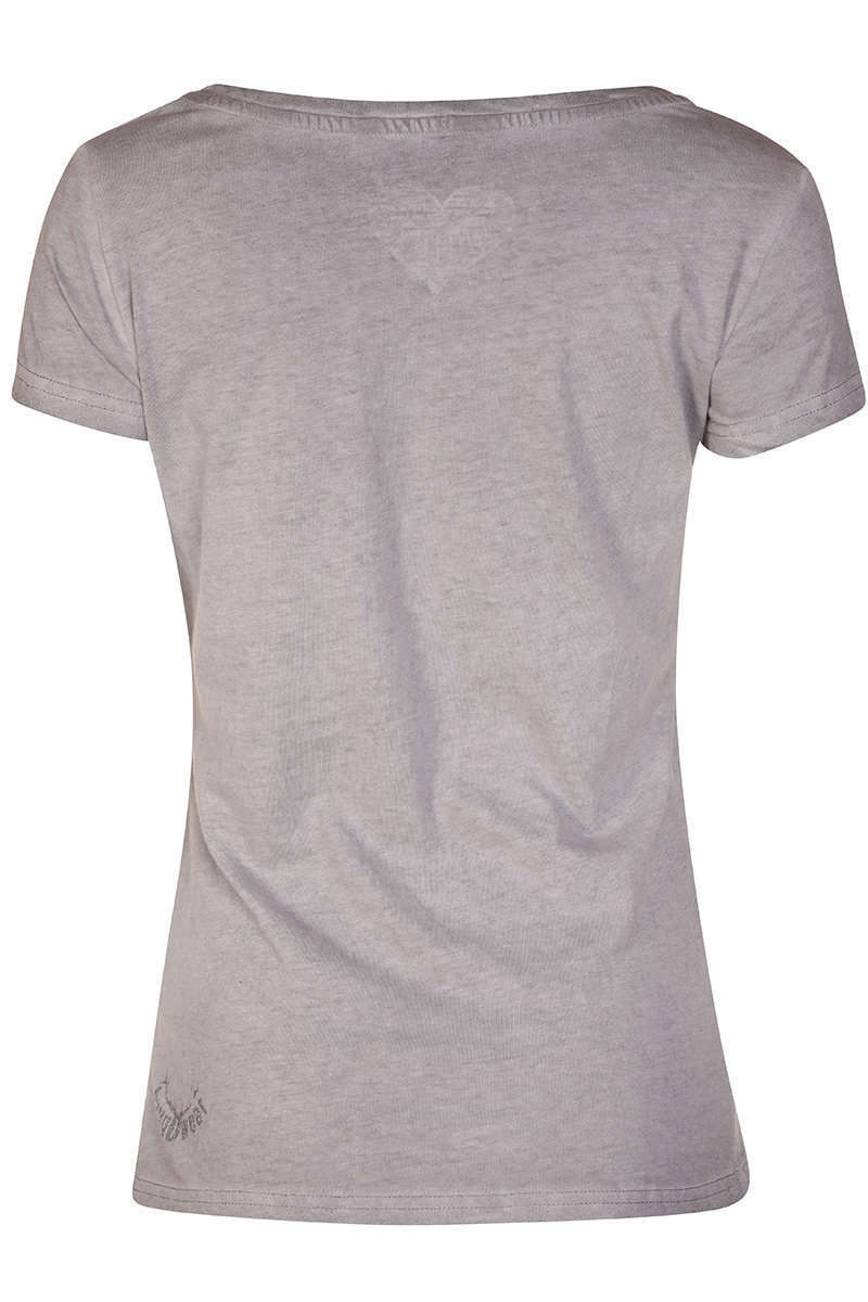 Damen T-Shirt 'Madl' grau Bild 2