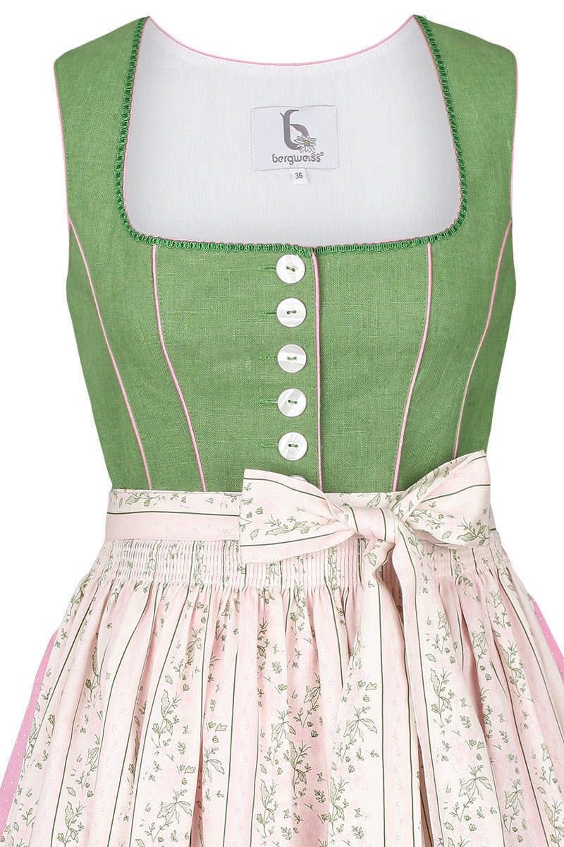 Leinendirndl Midi grn rosa Bild 2