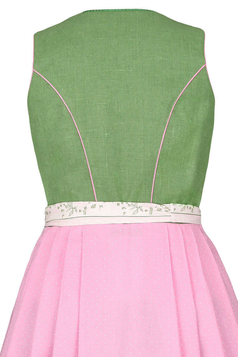 Leinendirndl Midi grn rosa Bild 2