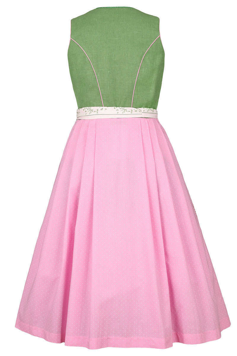 Leinendirndl Midi grn rosa Bild 2