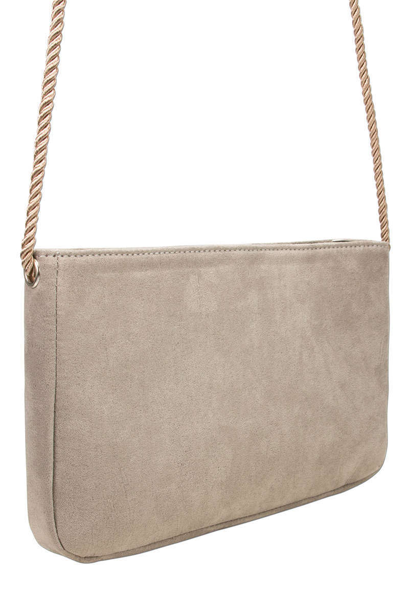 Trachten-Clutch Steinbock taupe Bild 2