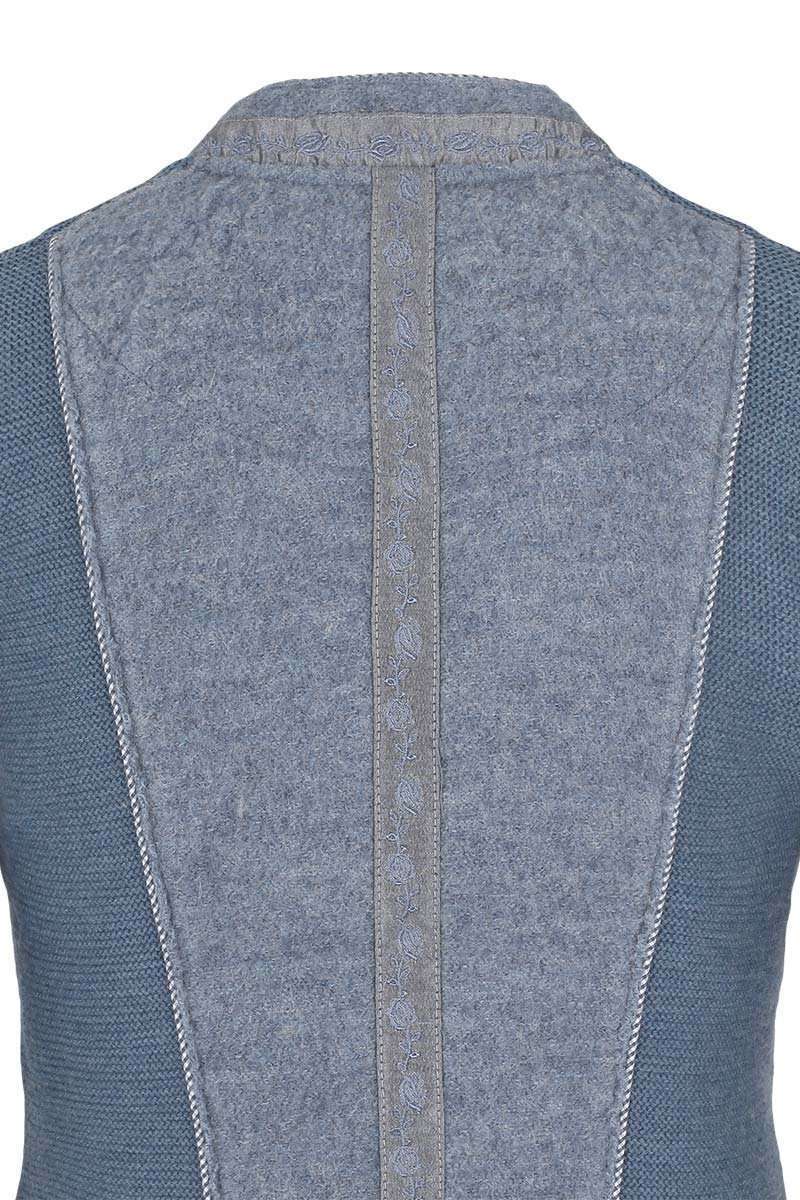 Trachtenstrickjacke Blazerstil hellblau Bild 2