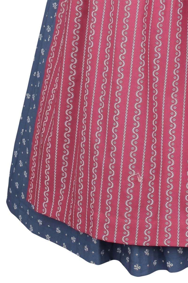 Baumwolldirndl midi blau pink Bild 2