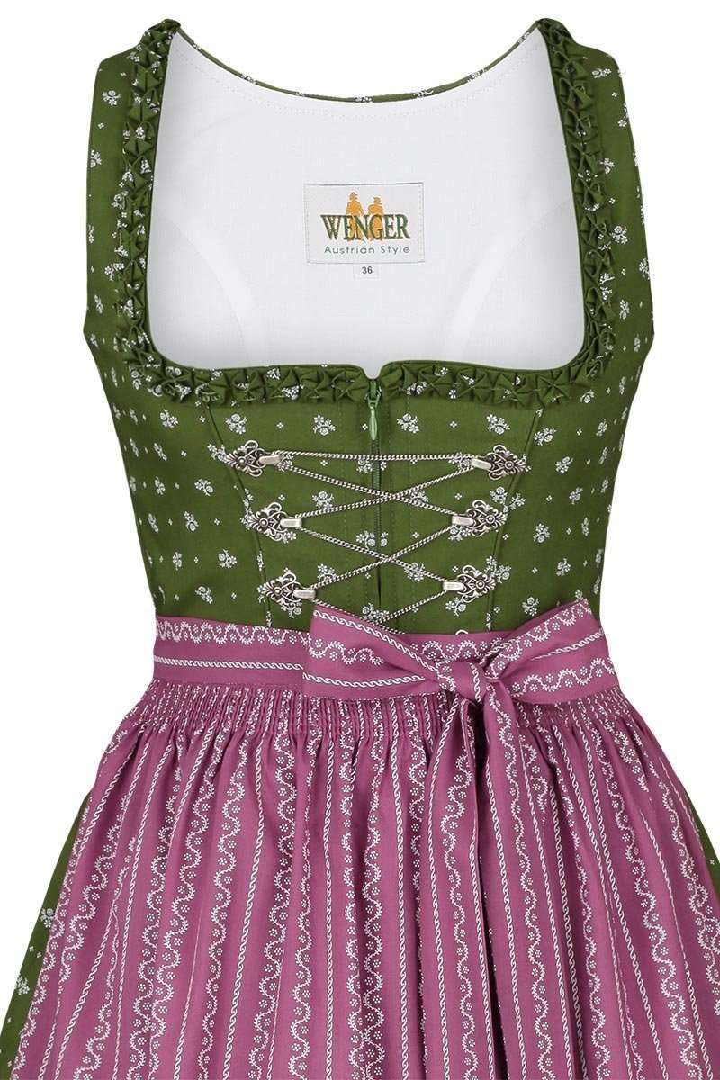 Baumwolldirndl midi grn lila Bild 2