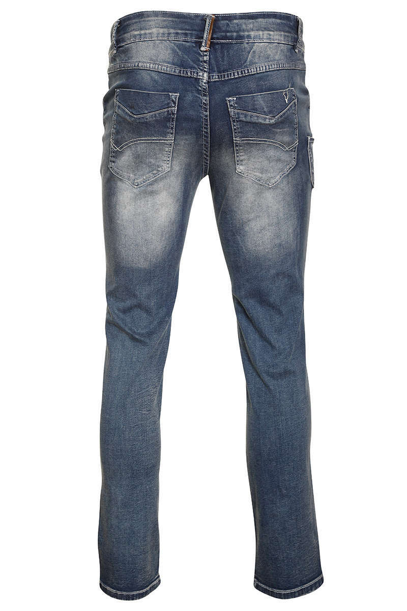 Herren Trachtenjeans 'Lederhose' lang blau Bild 2