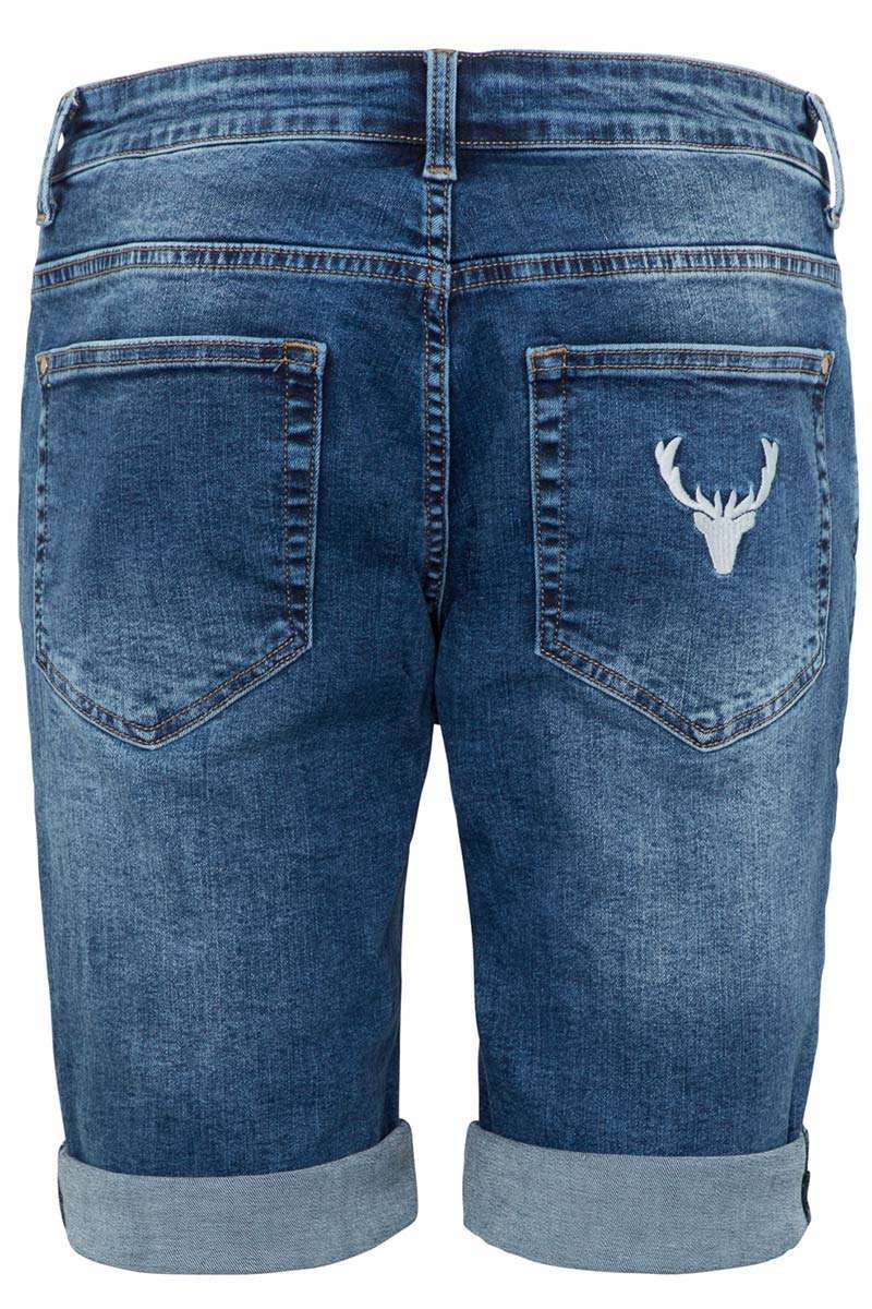 Herren Jeans Stickerei blau Bild 2