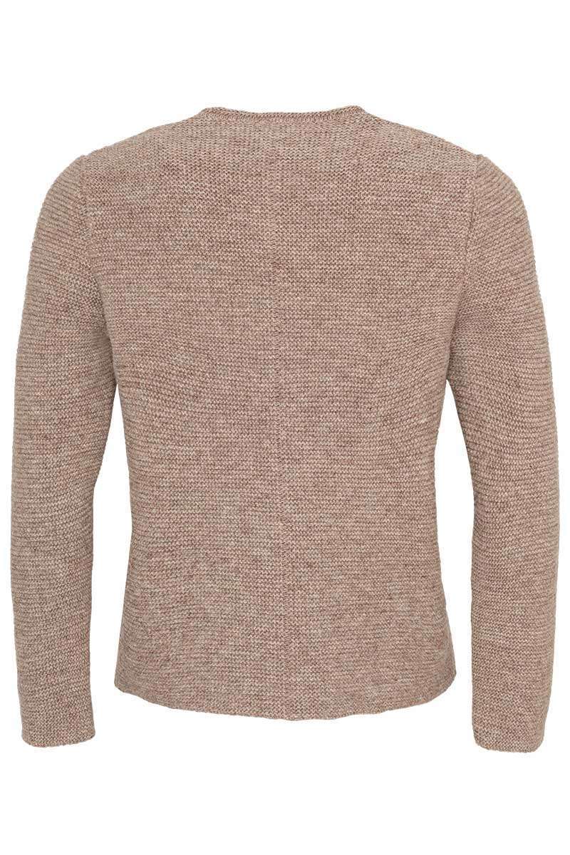 Herren Trachten Strickjanker berber taupe Bild 2