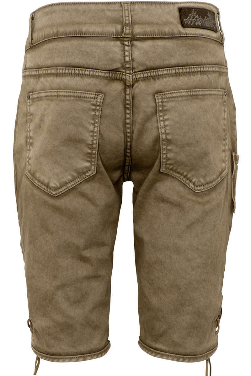 Herren Jeans 'Lederhose' schlamm braun Bild 2