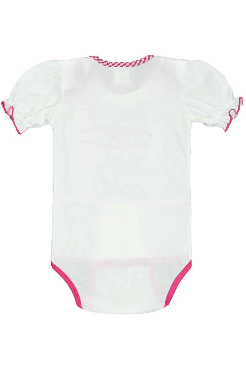 Babybody Lederhose pink kurz Bild 2