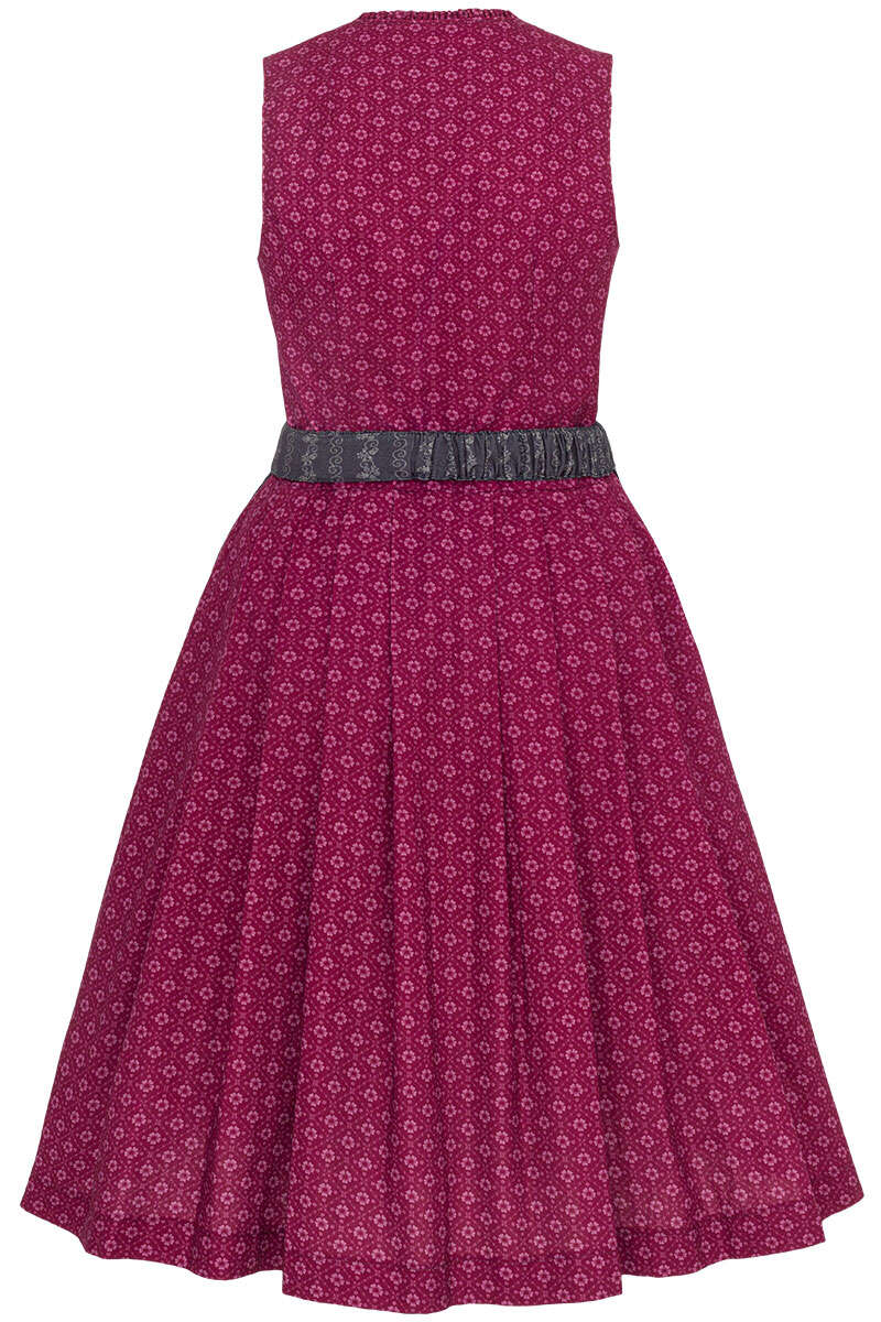 Baumwoll-Dirndl midi bordeaux anthrazit Bild 2