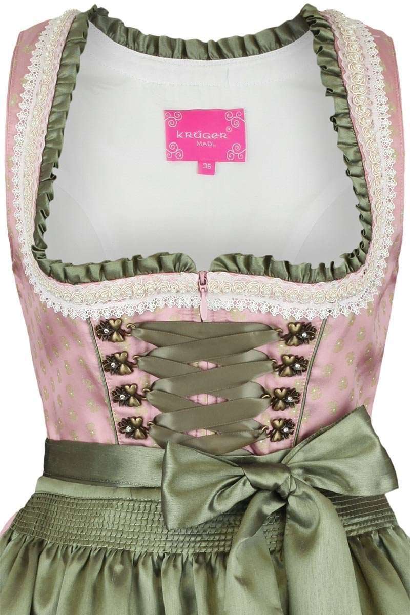 Krger Dirndl kurz rosa grn Bild 2