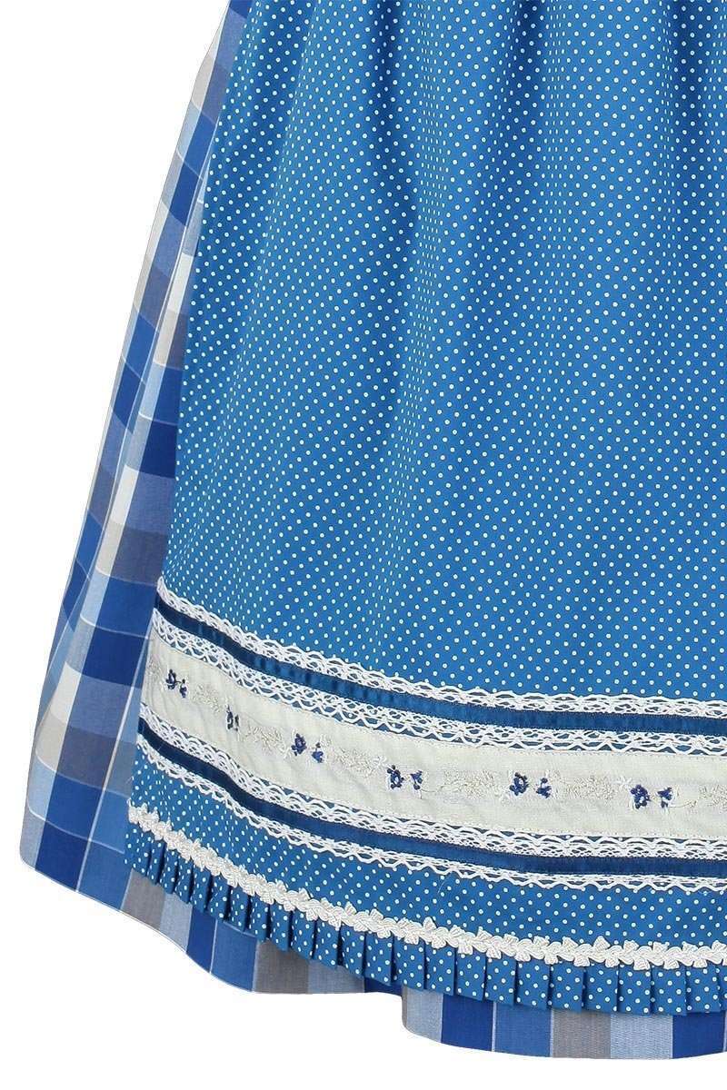 Dirndl kurz kariert blau Bild 2