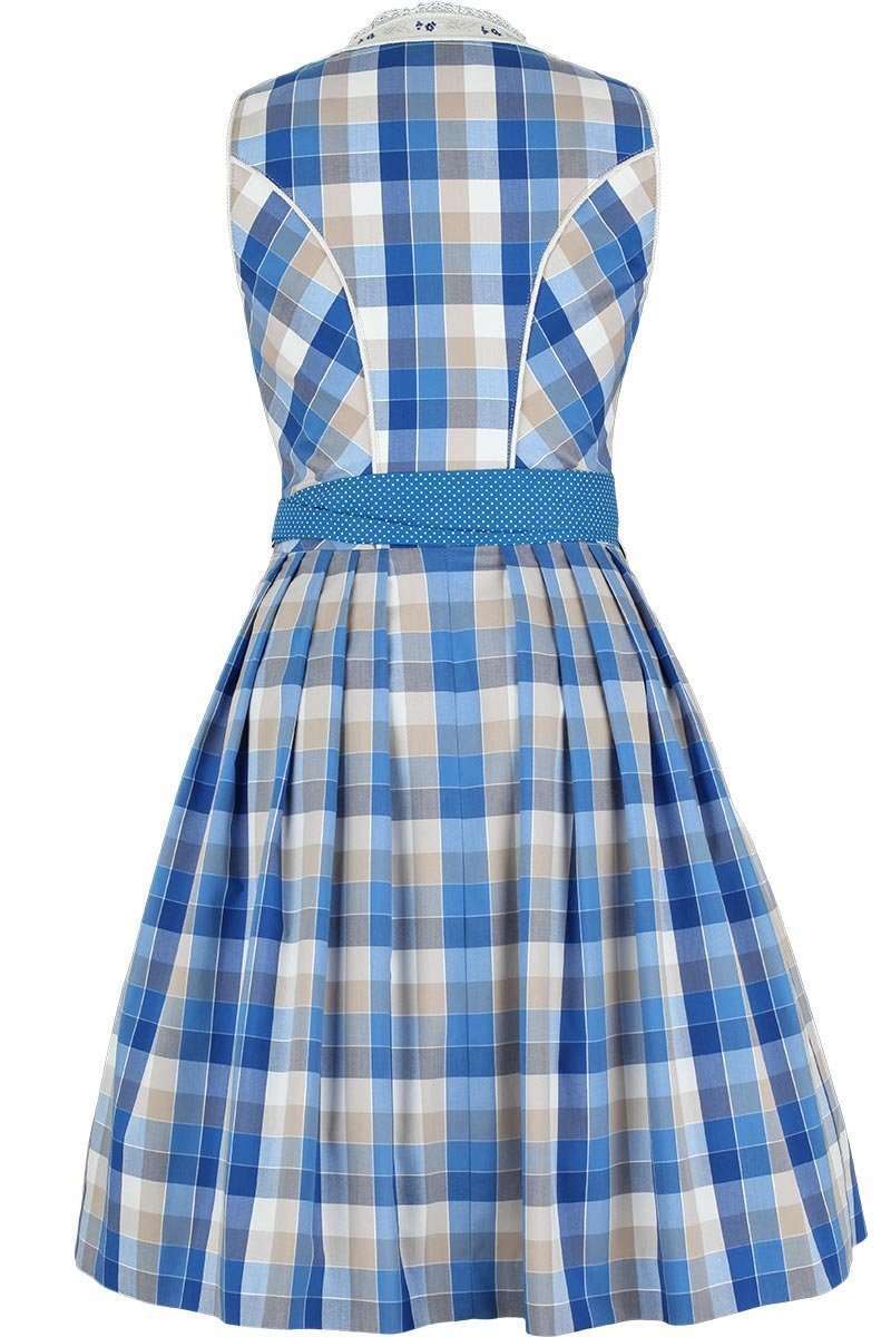 Dirndl kurz kariert blau Bild 2