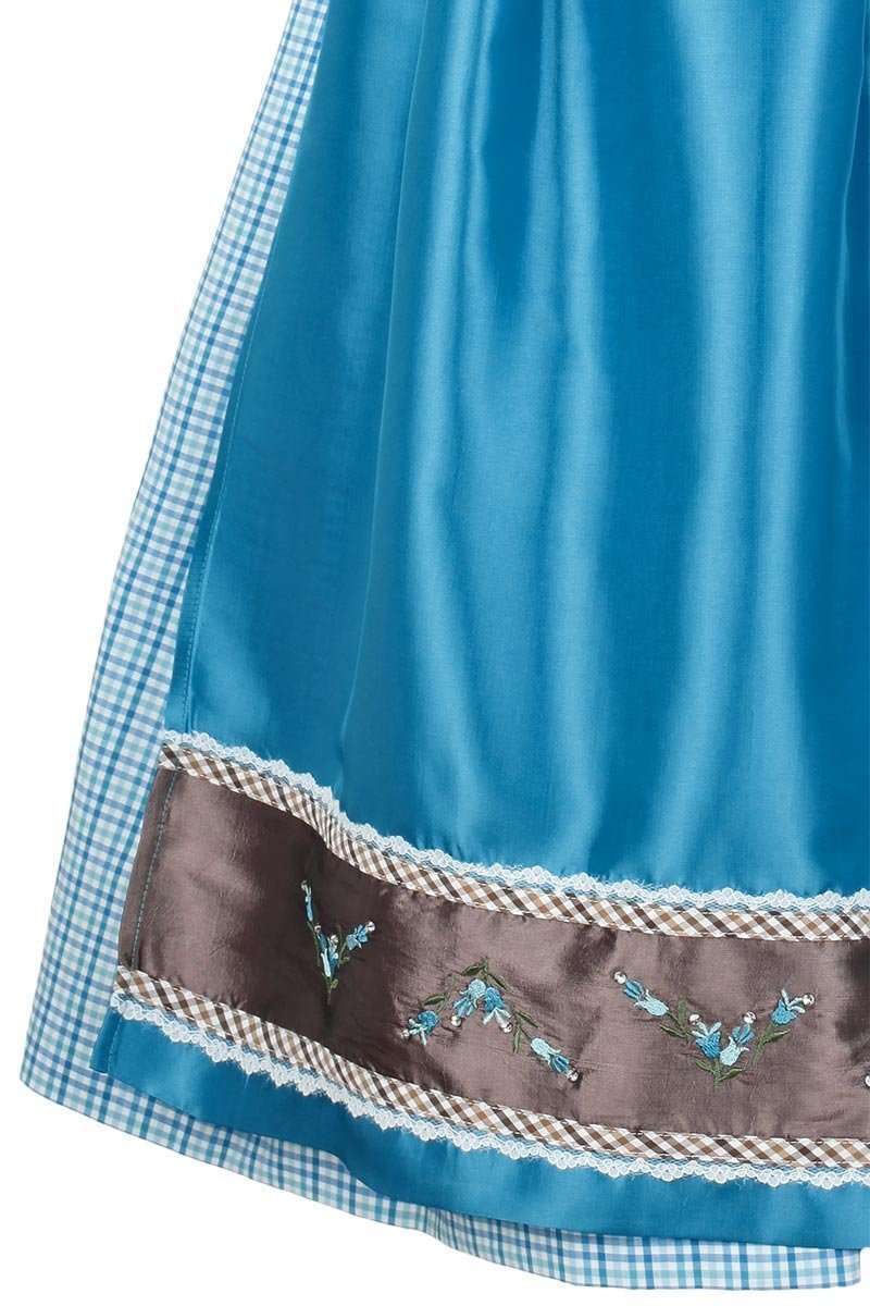 Dirndl mittel aqua-wei kleinkariert Bild 2