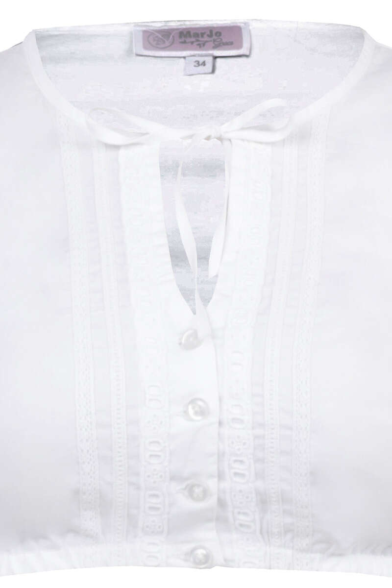 Dirndl Bluse 3/4-Arm weiss Bild 2