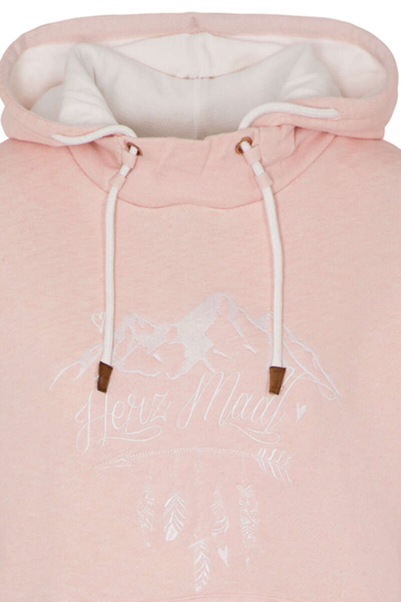 Kapuzen-Hoodie Damen rosa Bild 2