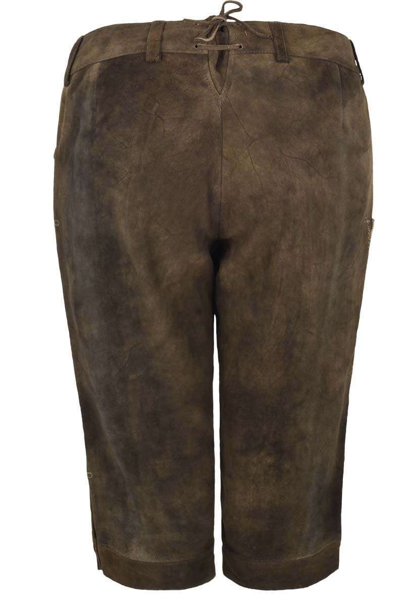 Damen Kniebundhose Ziegenvelour Leder braun Bild 2