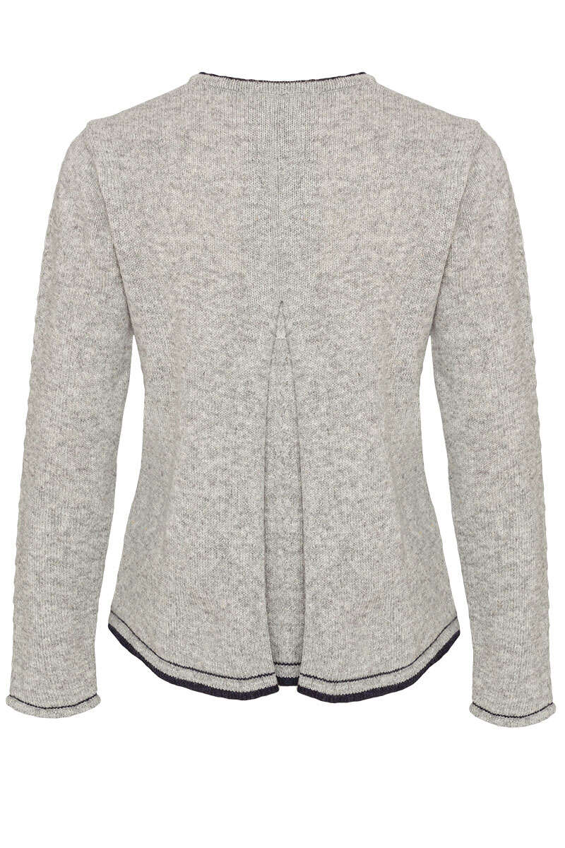 Damen Pullover silbergrau Bild 2