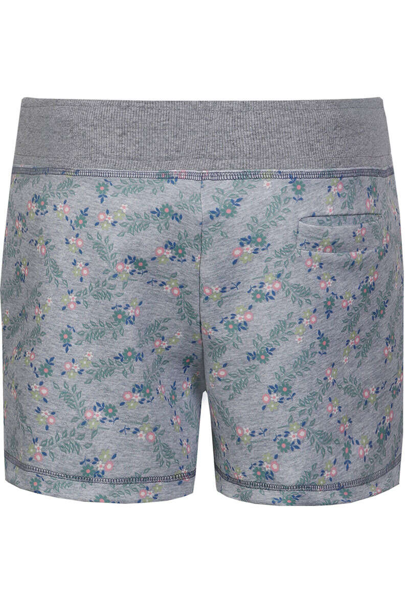 Damen-Sweat-Shorts mit Blumen stein/perlrosa Bild 2