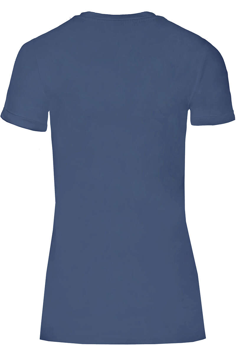 Damen T-Shirt 'Alpen-Camping' schieferblau Bild 2