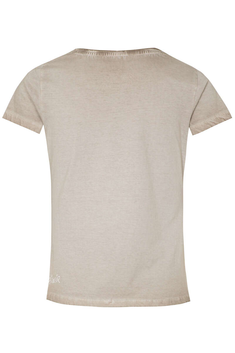 Damen T-Shirt 'Apres Ski' hellgrau-beige Bild 2