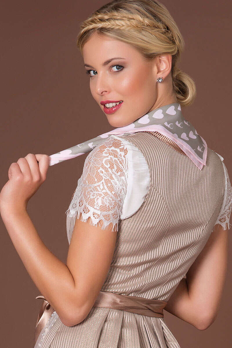 Damen Nicki-Halstuch mit Hirschkreisel rosé Bild 2