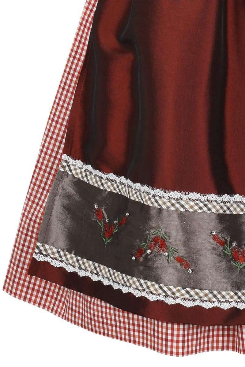 Dirndl kurz rot-wei kleinkariert Bild 2