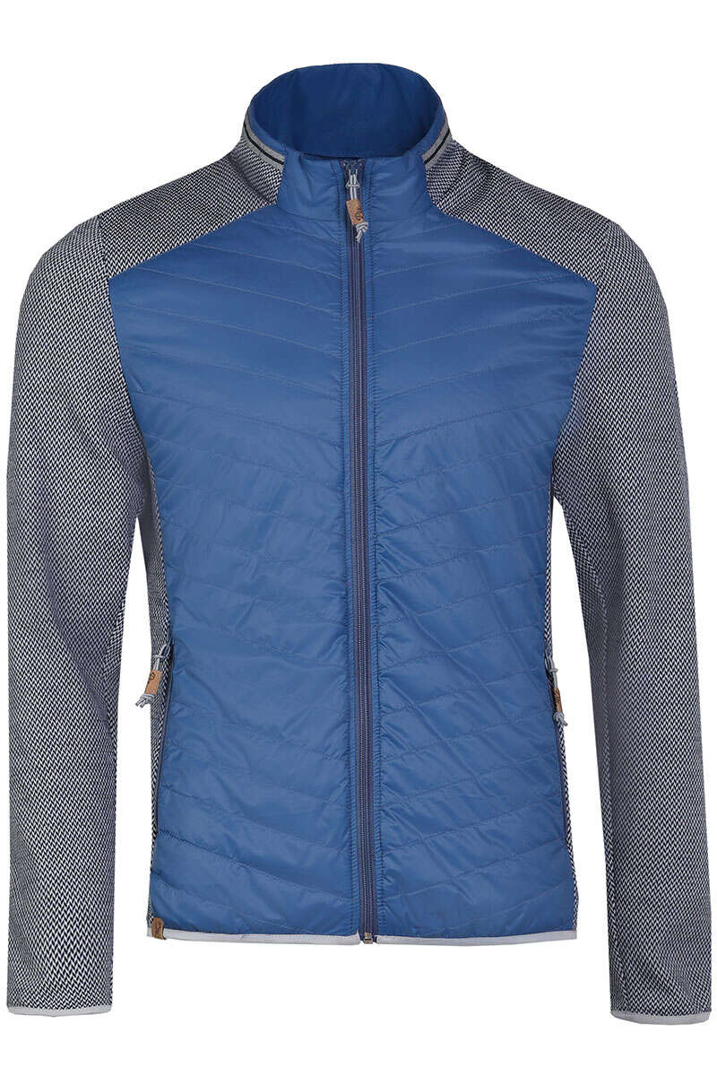 Herren Outdoor-Jacke mit Stehkragen schieferblau