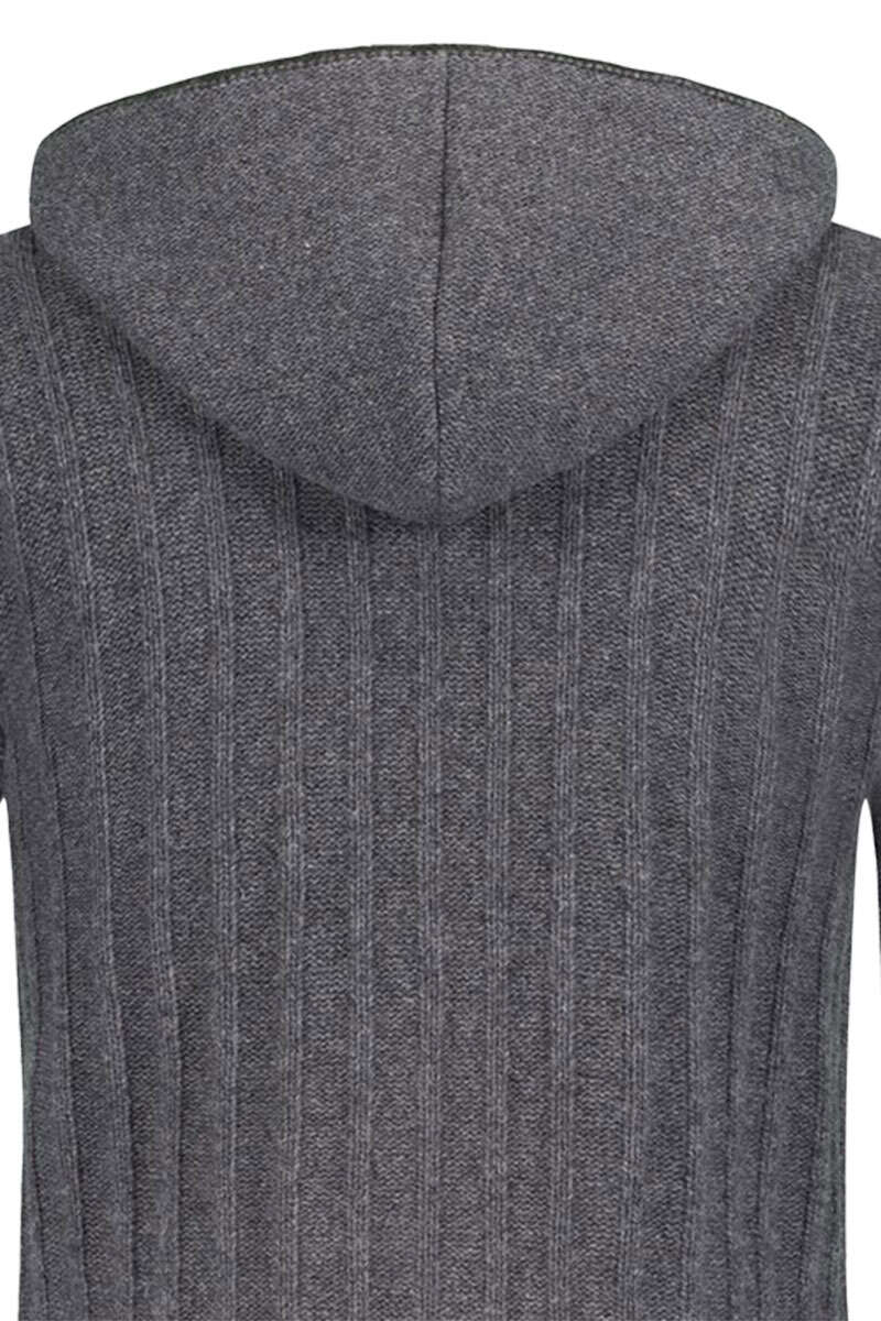 Herren Trachtenstrickjacke grau grn Bild 2