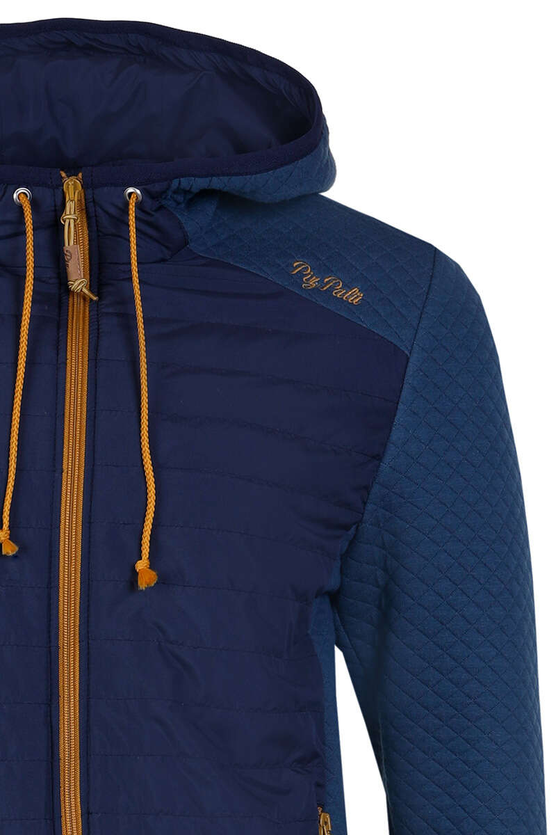 Herren Outdoor-Jacke mit Kapuze schieferblau - Outdoorjacken Trachtenjacken  Herren - Trachten Werner