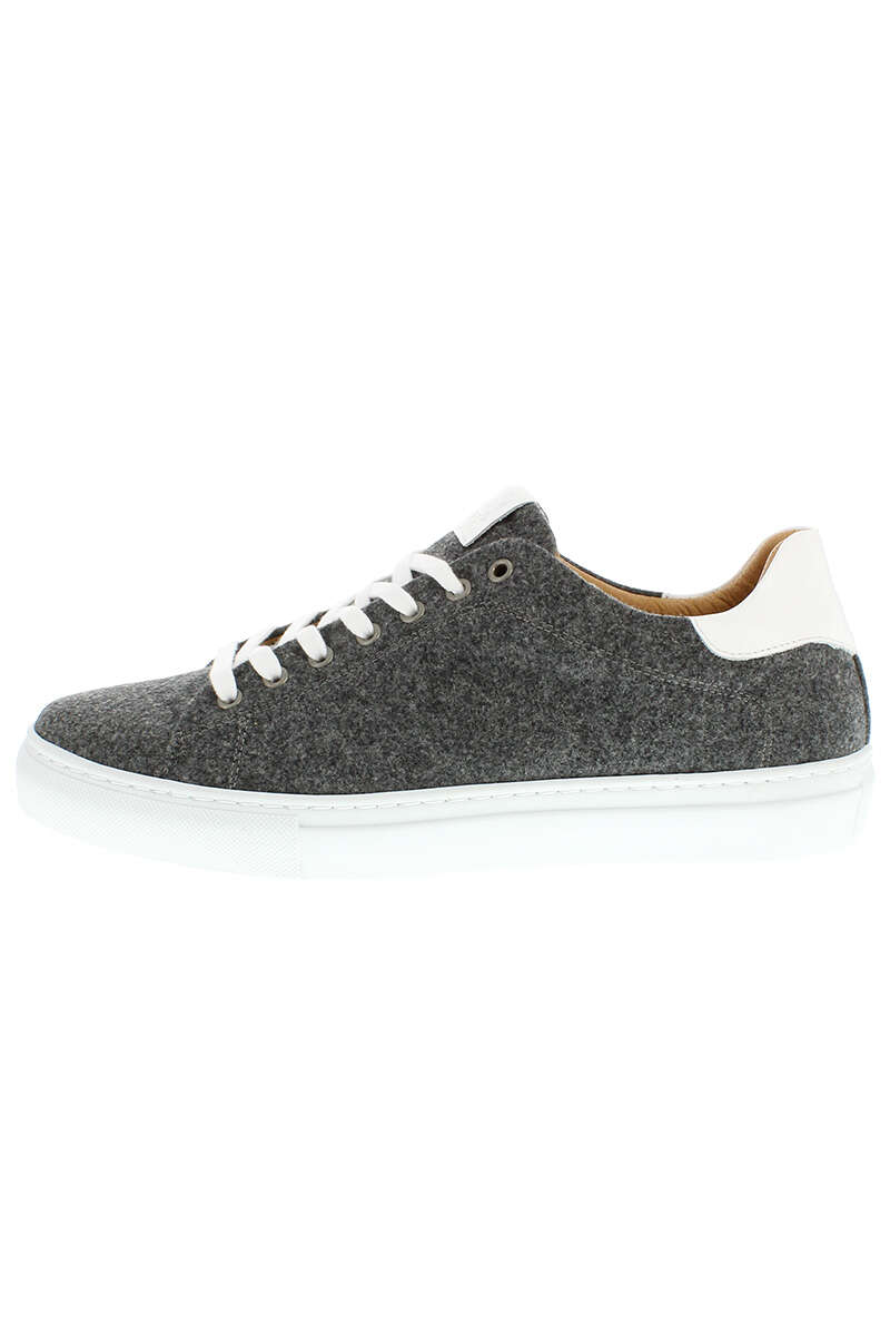 Herren Trachten-Sneaker aus Merino-Loden dunkelgrau Bild 2