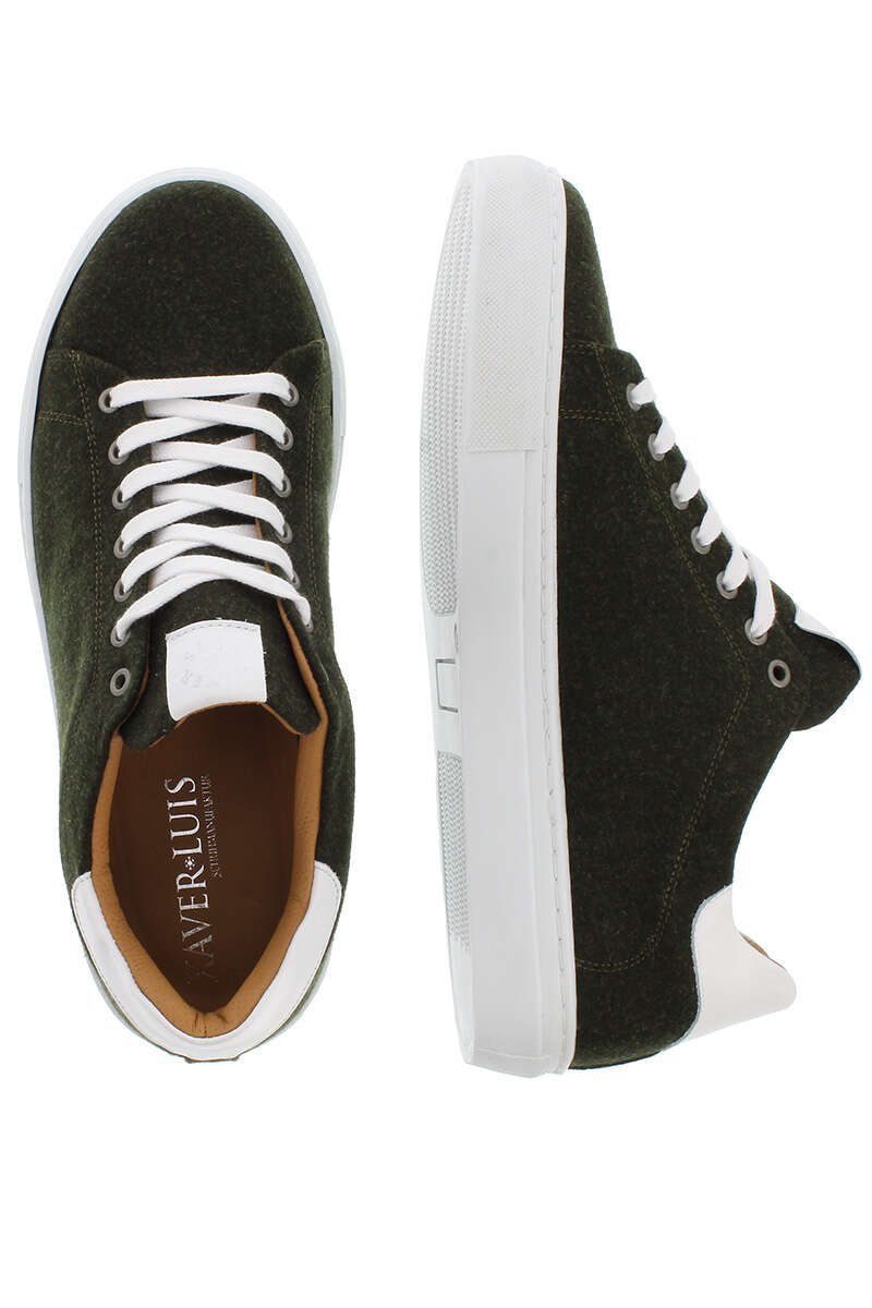 Herren Trachten-Sneaker aus Merino-Loden dunkelgrn Bild 2