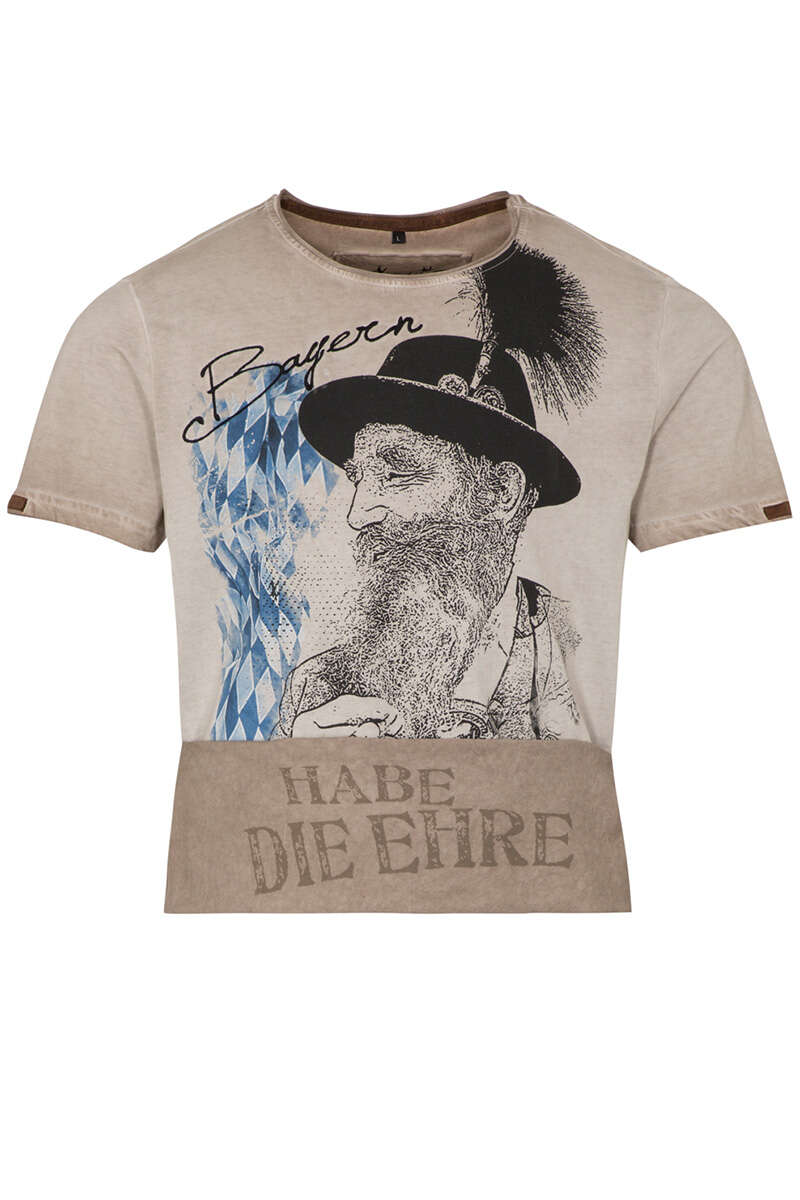 Herren T-Shirt 'Bayern' greige Bild 2
