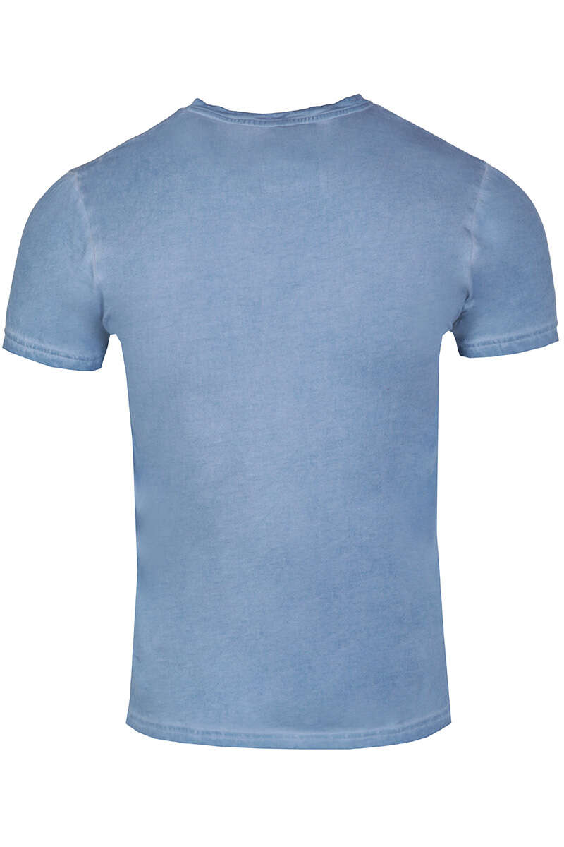 Herren T-Shirt 'Bayerische Anatomie' donaublau Bild 2