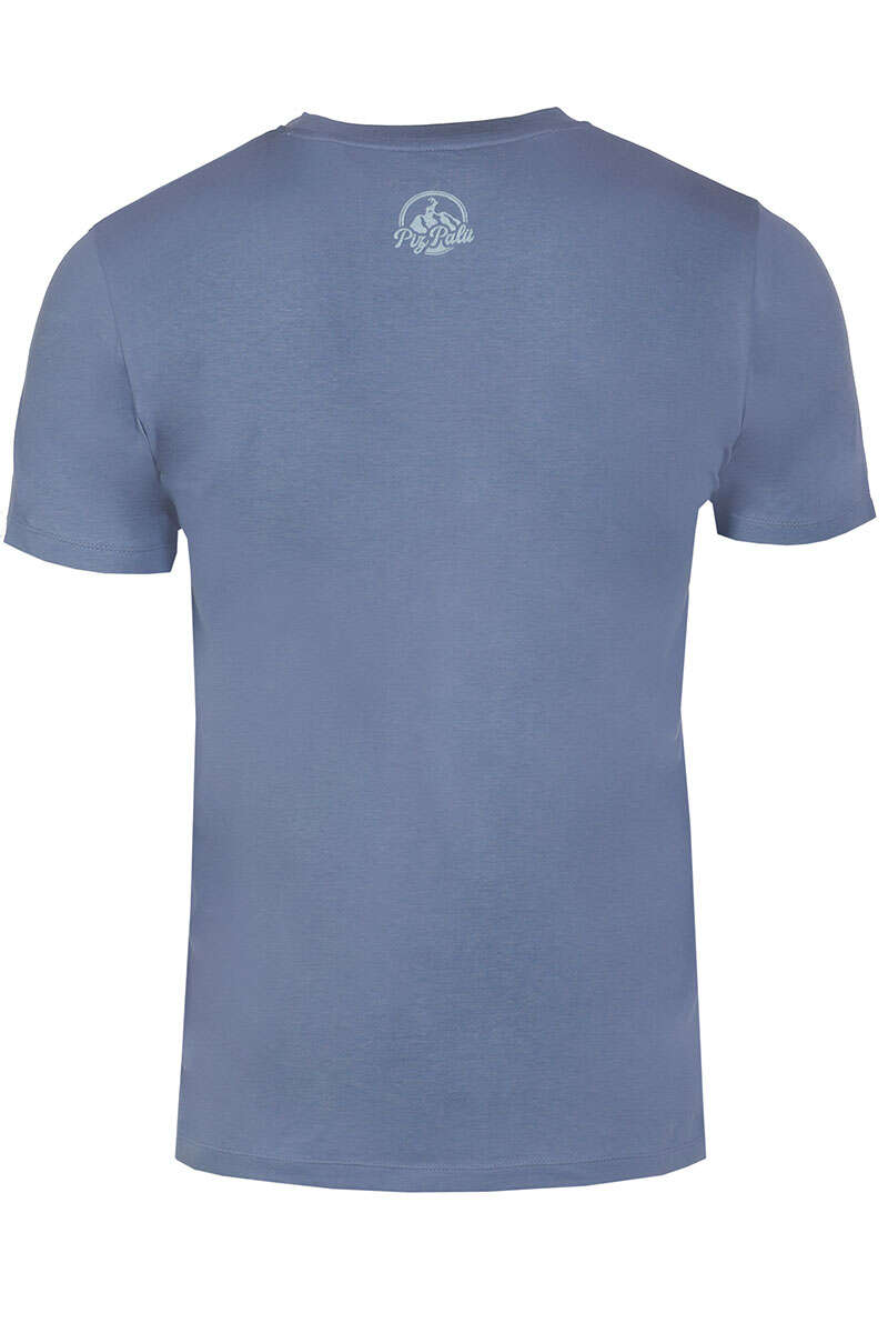 Herren T-Shirt 'Piz Palü' schieferblau Bild 2
