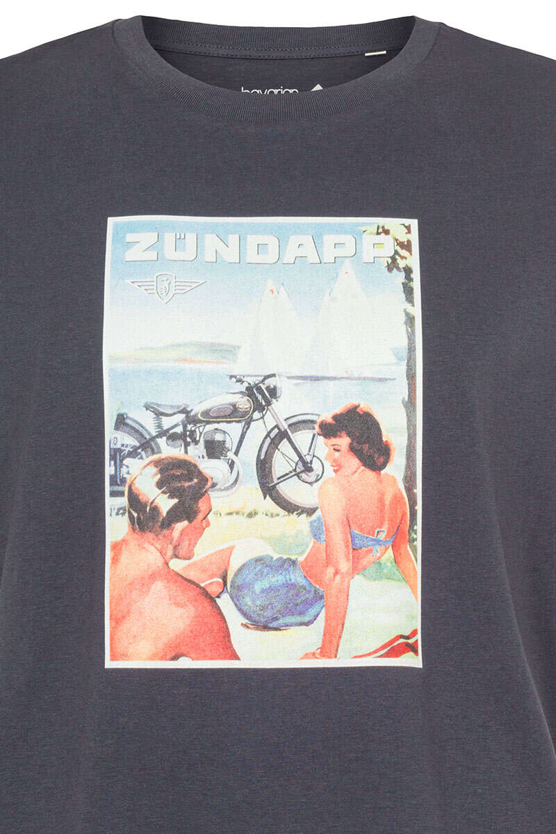 Herren T-Shirt 'Zndapp' dunkelgrau Bild 2