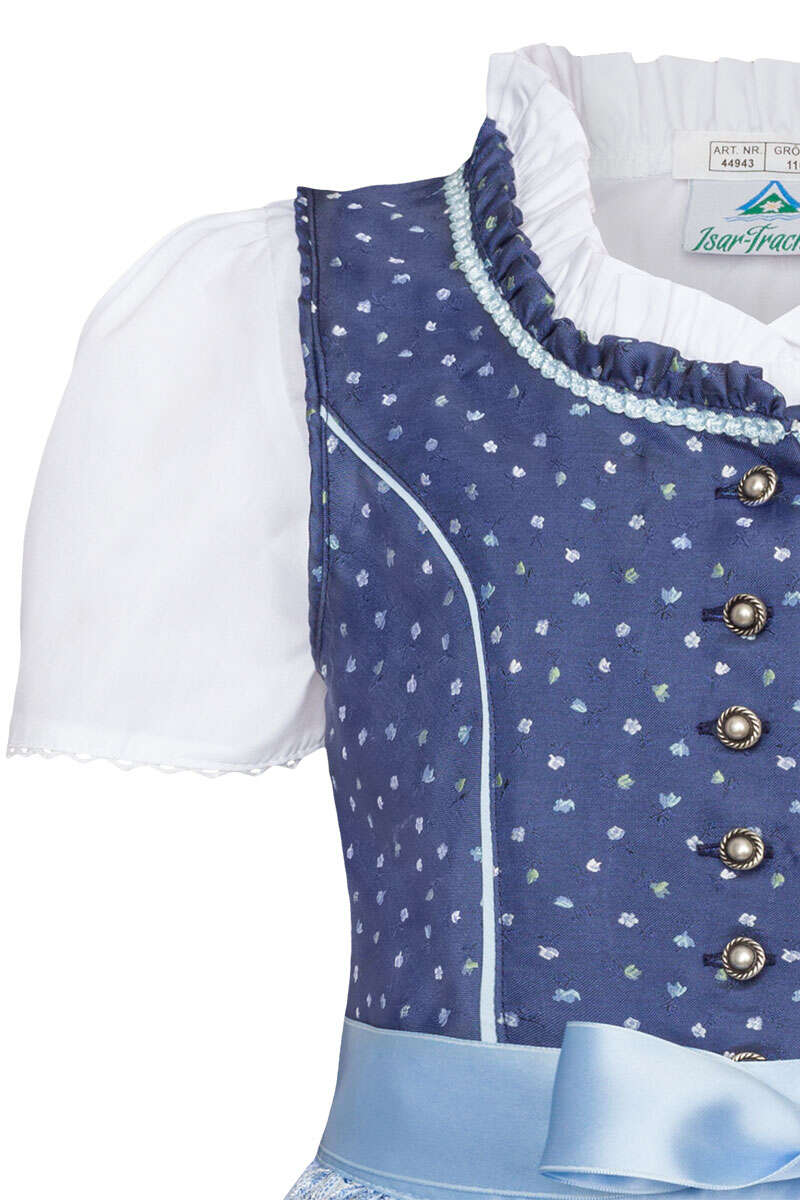 Kinderdirndl mit Bluse blau Bild 2