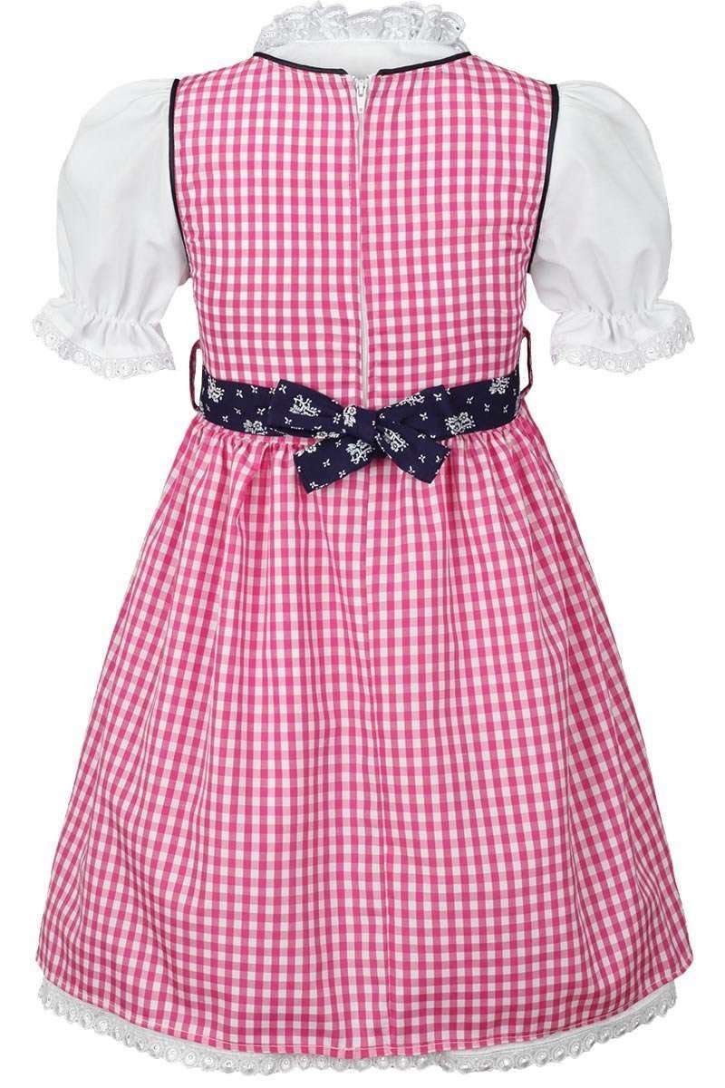 Kinderdirndl pink blau mit Bluse Bild 2