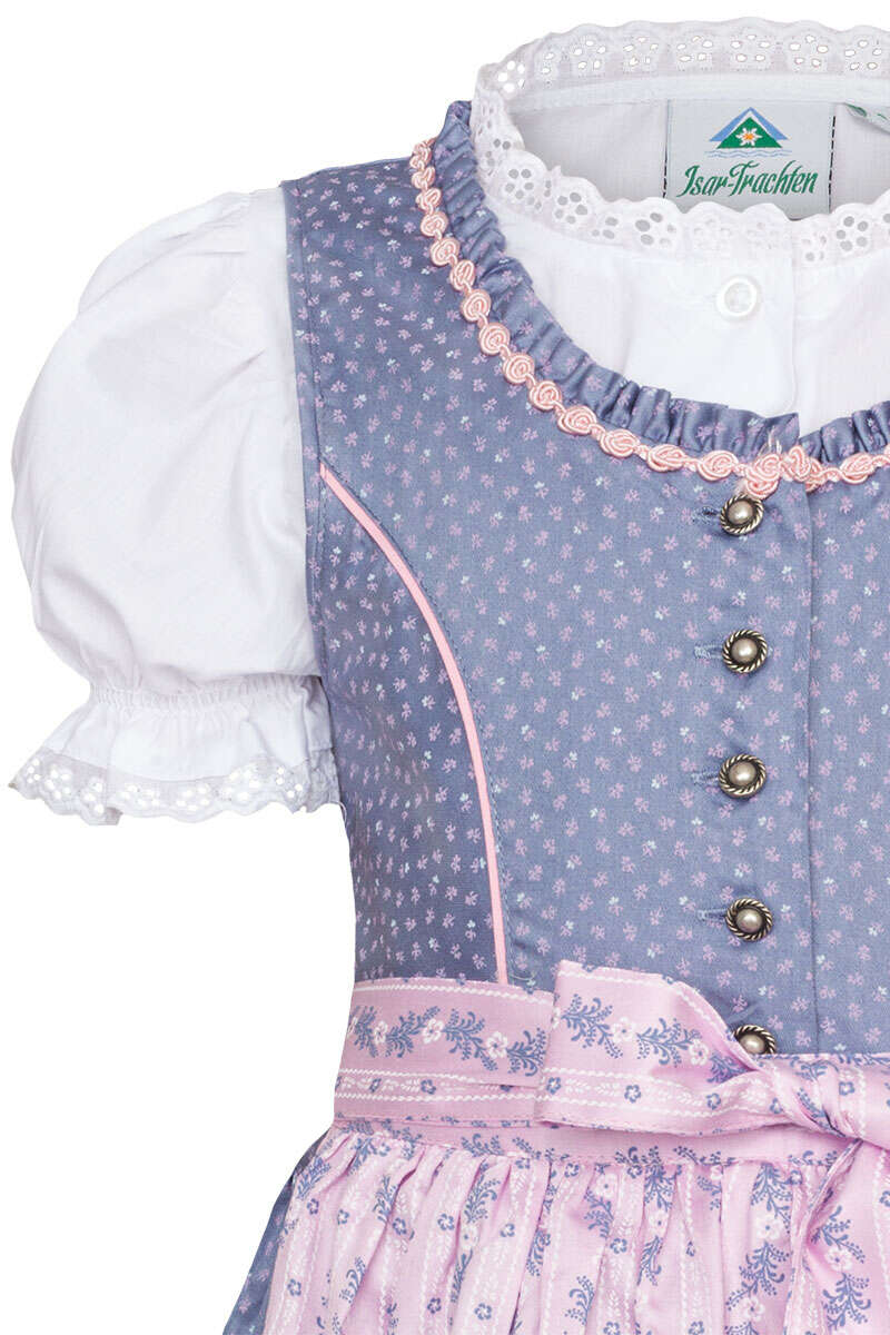 Kinderdirndl mit Bluse hellblau Bild 2