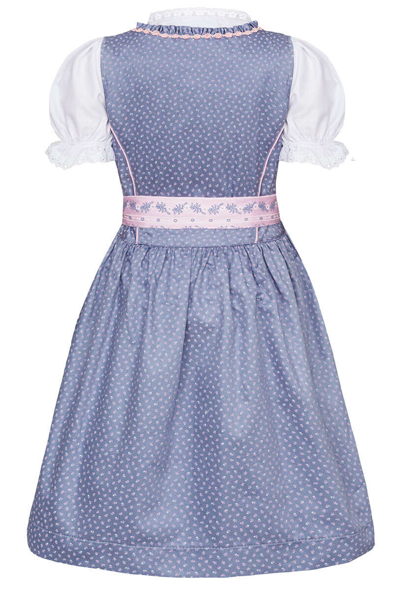 Kinderdirndl mit Bluse hellblau Bild 2