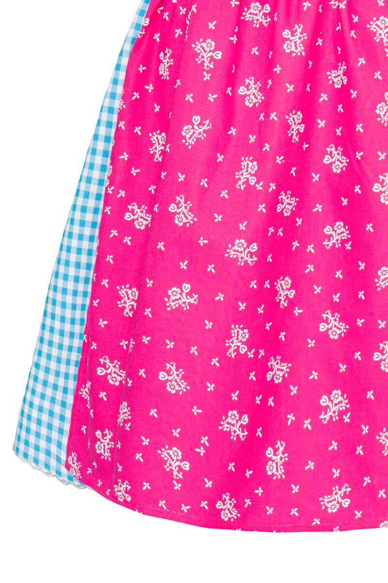 Kinderdirndl trkis pink mit Bluse Bild 2