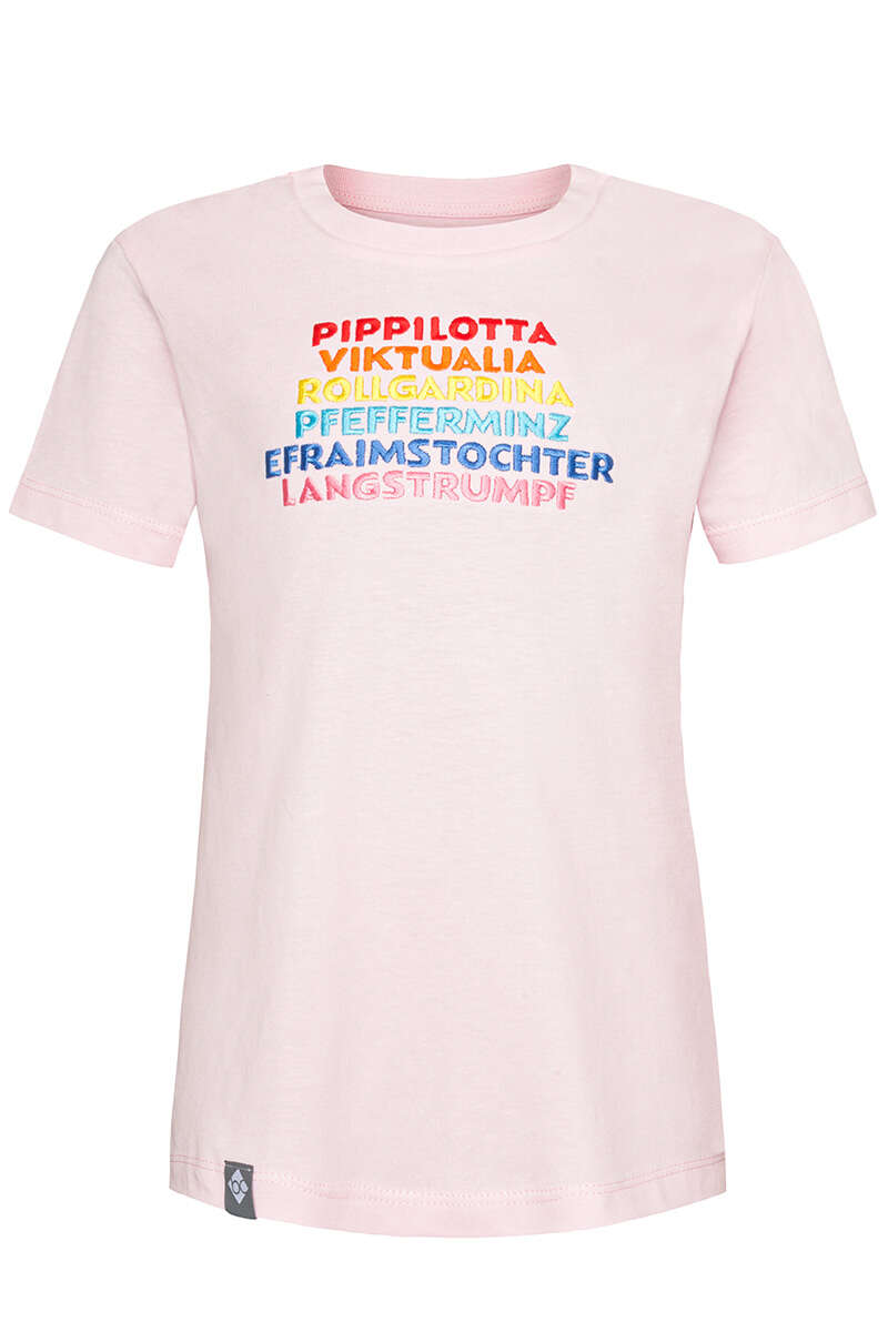 Kinder T-Shirt 'Pippilotta Viktualia' pink