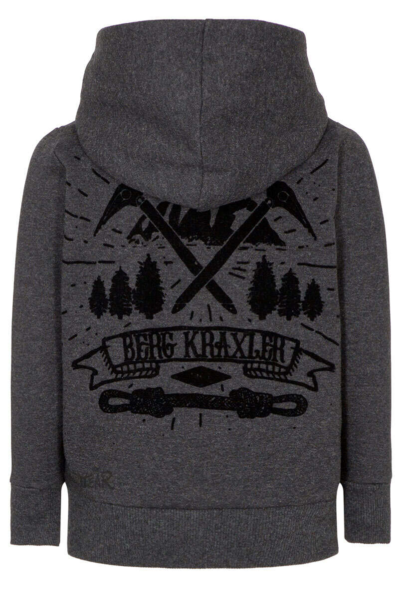 Kinder Kapuzenjacke 'Berg Kraxler' dunkelgrau Bild 2