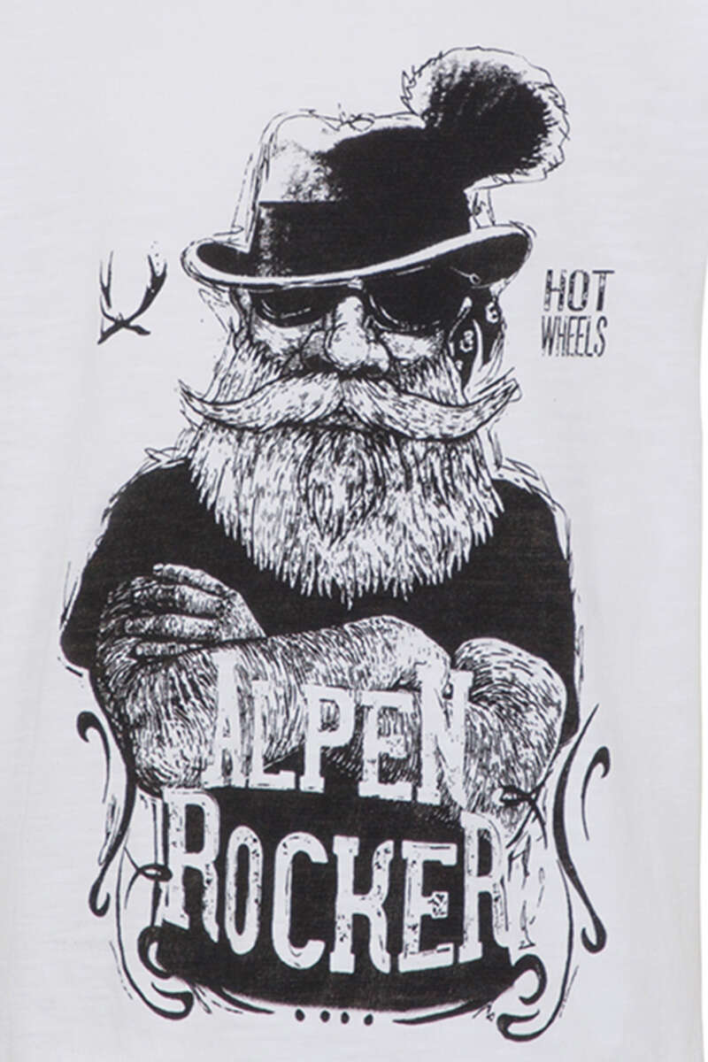 Kinder T-Shirt  'Alpen Rocker' wei Bild 2