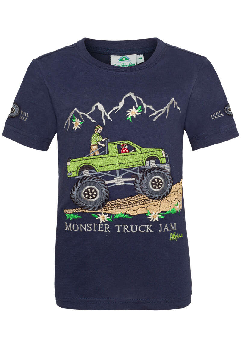 Kinder T-Shirt Offroad in den Bergen marine