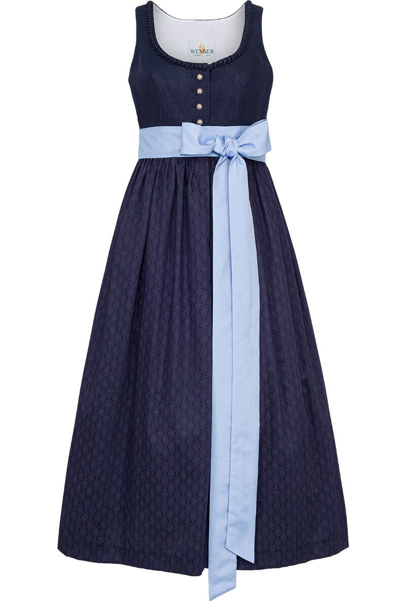 Umstands-Leinen-Dirndl marine