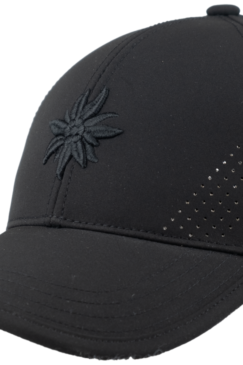 Unisex Cap mit Edelwei-Design fr Outdoor und Sport schwarz Bild 2