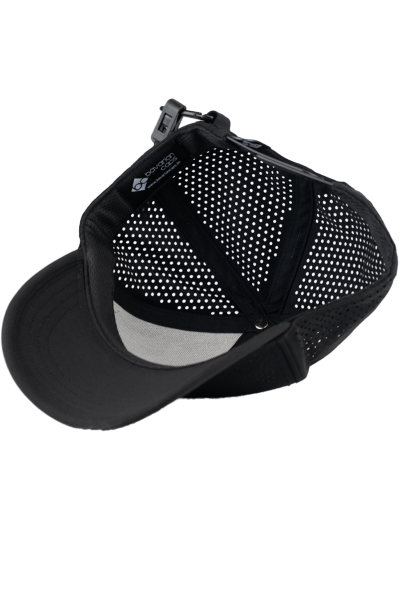 Unisex Cap mit Edelwei-Design fr Outdoor und Sport schwarz Bild 2
