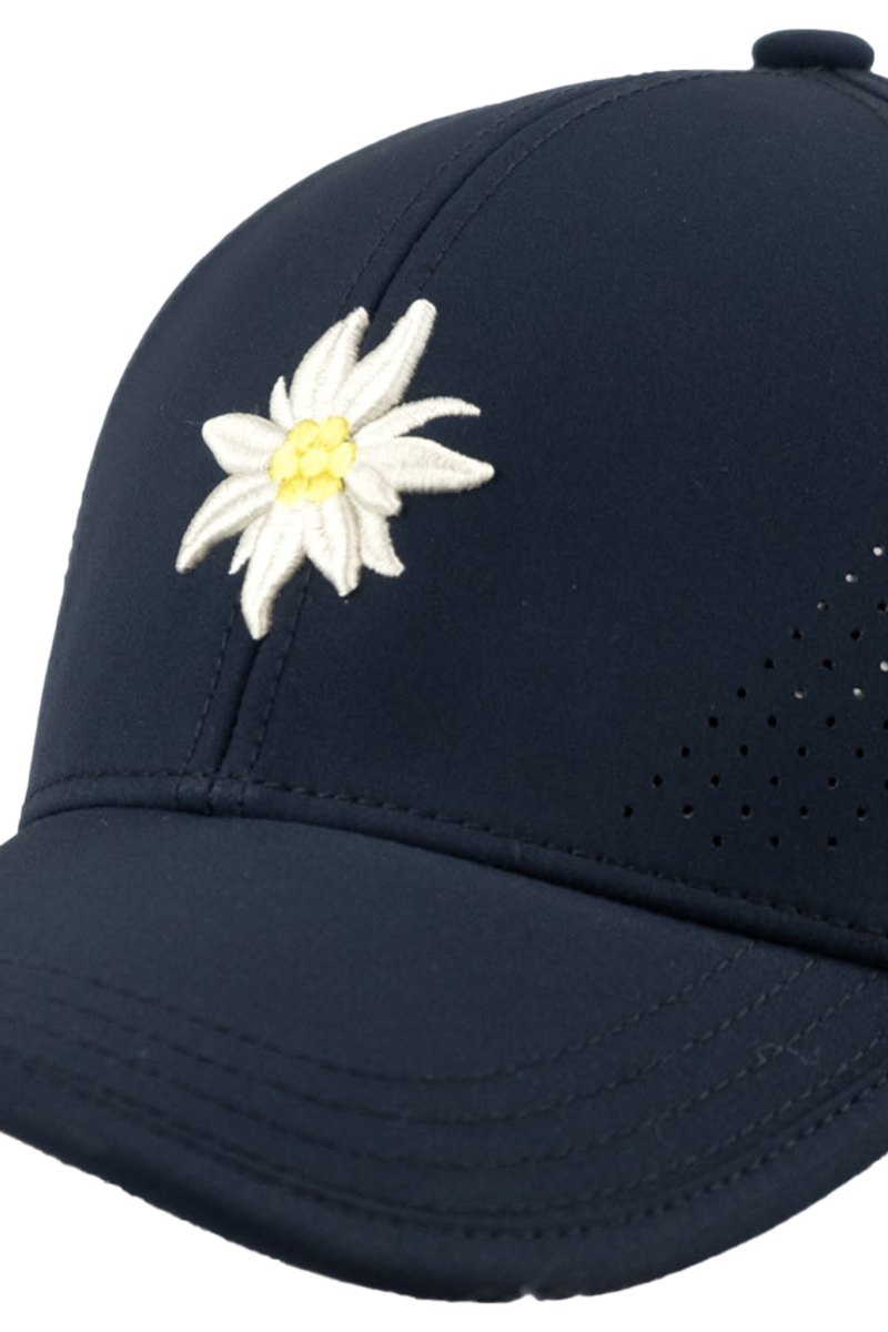 Unisex Cap mit Edelwei-Design fr Outdoor und Sport dunkelblau Bild 2
