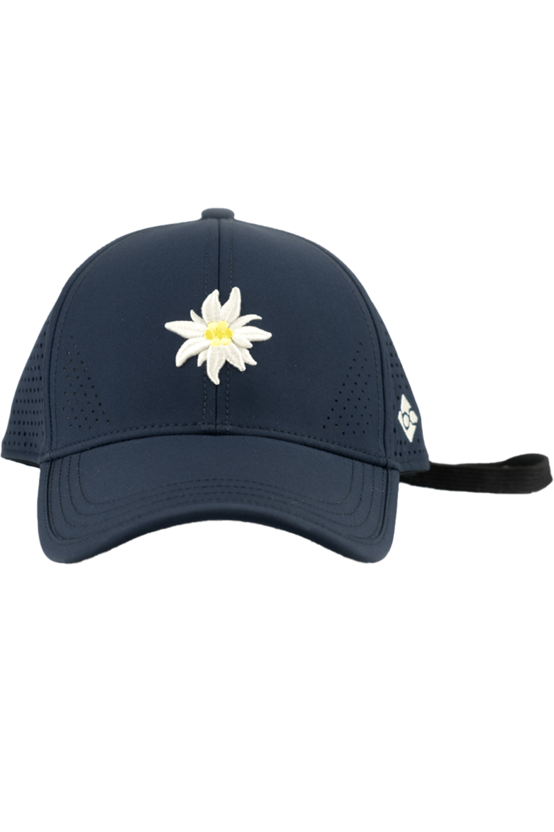 Unisex Cap mit Edelwei-Design fr Outdoor und Sport dunkelblau Bild 2